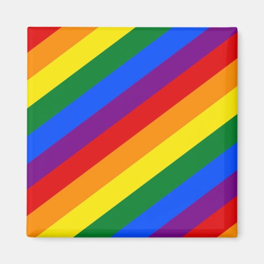 regenboogdiagonaal stremming patroonmagneet magneet (Voorkant)