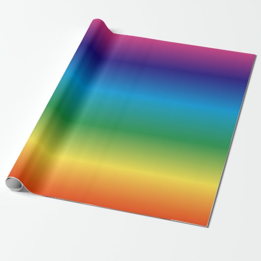 Regenboogdiepte Cadeaupapier (Uitgerold)