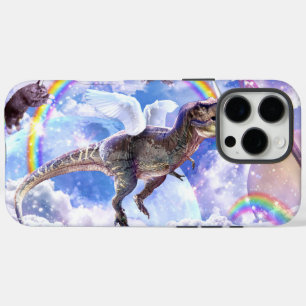 Regenboogdinosaurus unicorn dinocorn iPhone 16 pro max hoesje