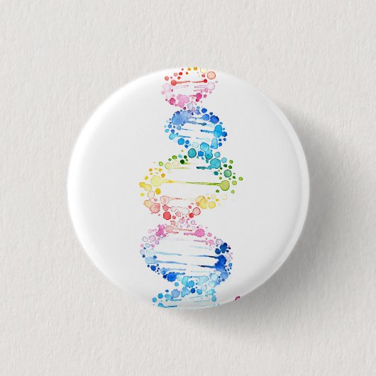 RegenboogDNA Ronde Button 3,2 Cm (Voorkant)