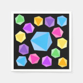 regenboogdobbelsteen servet (Voorkant)