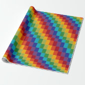 regenboogdozen cadeaupapier (Uitgerold)