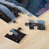 Regenboogdraak in de sneeuwvloed legpuzzel (Zijkant)
