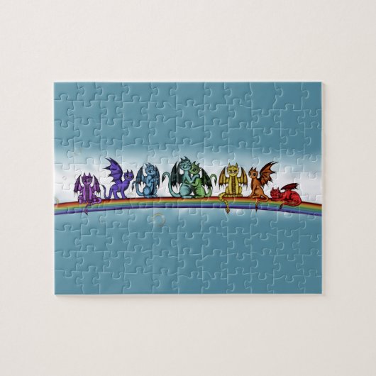 Regenboogdragons Legpuzzel (Horizontaal)