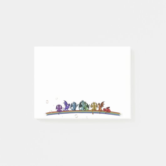 Regenboogdragons Post-it® Notes (Voorkant)