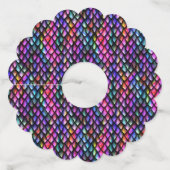 Regenboogdrakenschalen Labels van wijn (Achterkant)