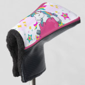 Regenboogeenheid met sterren golfheadcover (3/4 voorkant)