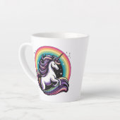 regenboogeenhoorn latte mok (Linkerhoek)