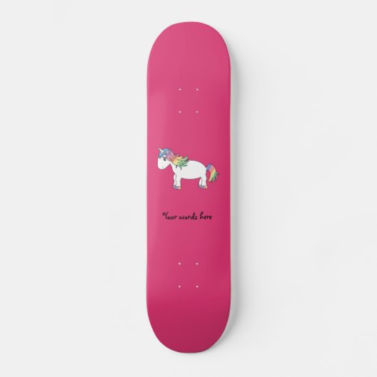 Regenboogeenhoorn Skateboard (Voorkant)