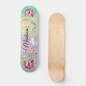 Regenboogeenhoorn Skateboard (Voorkant)