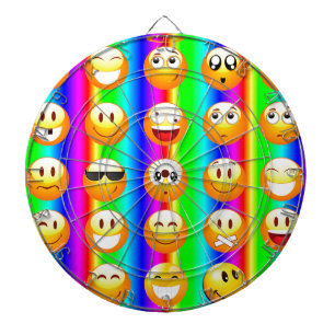 regenboogemoji dartbord