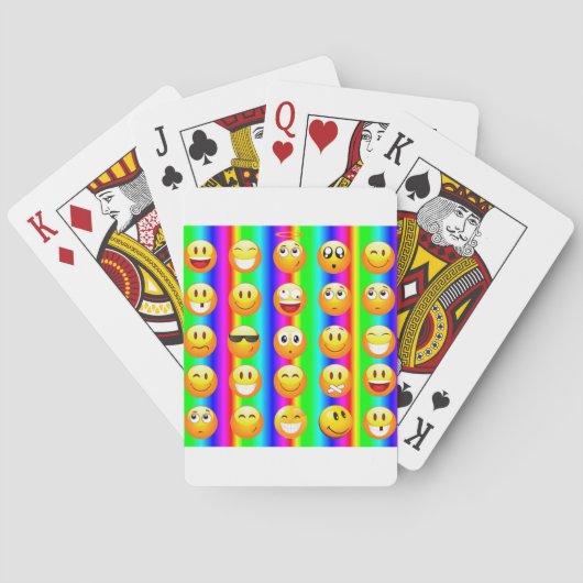 regenboogemoji pokerkaarten (Achterkant)