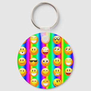 regenboogemoji sleutelhanger