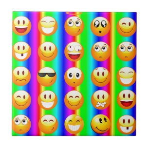 regenboogemoji tegeltje