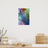 Regenboogengel met Gezegde Poster (Keuken)