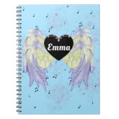 regenboogengel vleugels notitieboek (Voorkant)