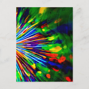 Regenboogexplosie Briefkaart
