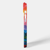  regenboogexpressionisme rivierlandschap Case-Mate iPhone case (Achterkant / Links)