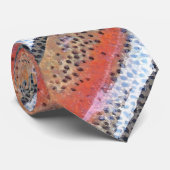 Regenboogforel Abstract huidpatroon Stropdas (Opgerold)