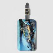 Regenboogforel Bagagelabel (Voorkant (verticaal))