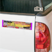 regenboogforel bumpersticker (Op Truck)