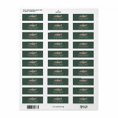 Regenboogforel - Fly Fisherm Retouradreslabel Etiket (Full Sheet)