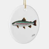 Regenboogforel Keramisch Ornament (Rechts)