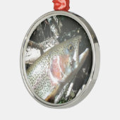 Regenboogforel Metalen Ornament (Links)