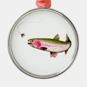 Regenboogforel Metalen Ornament