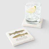 Regenboogforel Onderzetter II (Zijkant)