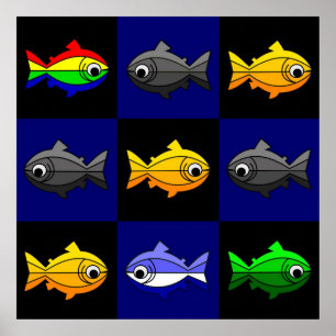 Regenboogforel Poster