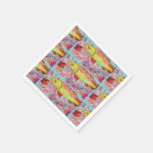 regenboogforel servet (Hoek)