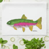 Regenboogforel Theedoek (Gevouwen)