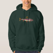 Regenboogforel vis hoodie (Voorkant)