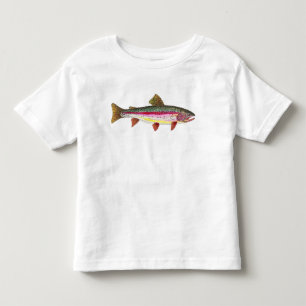 Regenboogforel vis kinder shirts