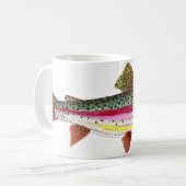 Regenboogforel vis koffiemok (Voorkant links)