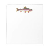 Regenboogforel vis notitieblok (Voorkant)