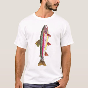 Regenboogforel vis t-shirt