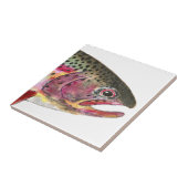 Regenboogforel vis tegeltje (Zijkant)