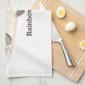 Regenboogforel vis theedoek (Quarter Fold)