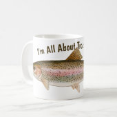 Regenboogforel Vissen Koffiemok (Voorkant links)