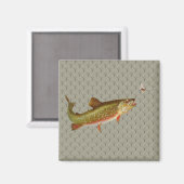  regenboogforel vliegen magneet (Voorkant / Achterkant)