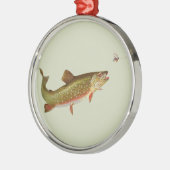  regenboogforel vliegen metalen ornament (Links)