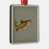  regenboogforel vliegen metalen ornament (Rechts)