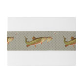  regenboogforel vliegen uitnodigingen wikkel (Achterkant Voorbeeld)