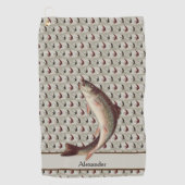  regenboogforel voor de visserij golfhanddoek (Voorkant)