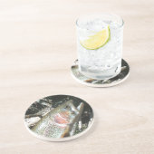 Regenboogforel Zandsteen Onderzetter (Zijkant)