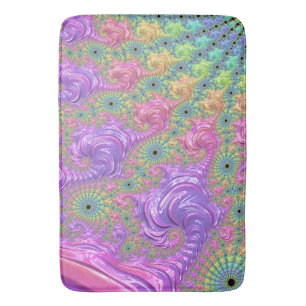 Regenboogfractal Badmat