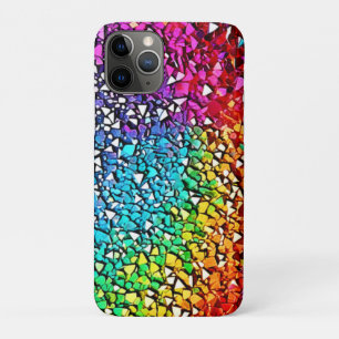 regenboogfragmentmozaïek iPhone 11 pro hoesje