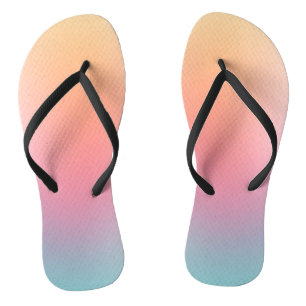 Regenbooggeel blauw Paars roze rood Sinaasappel Teenslippers